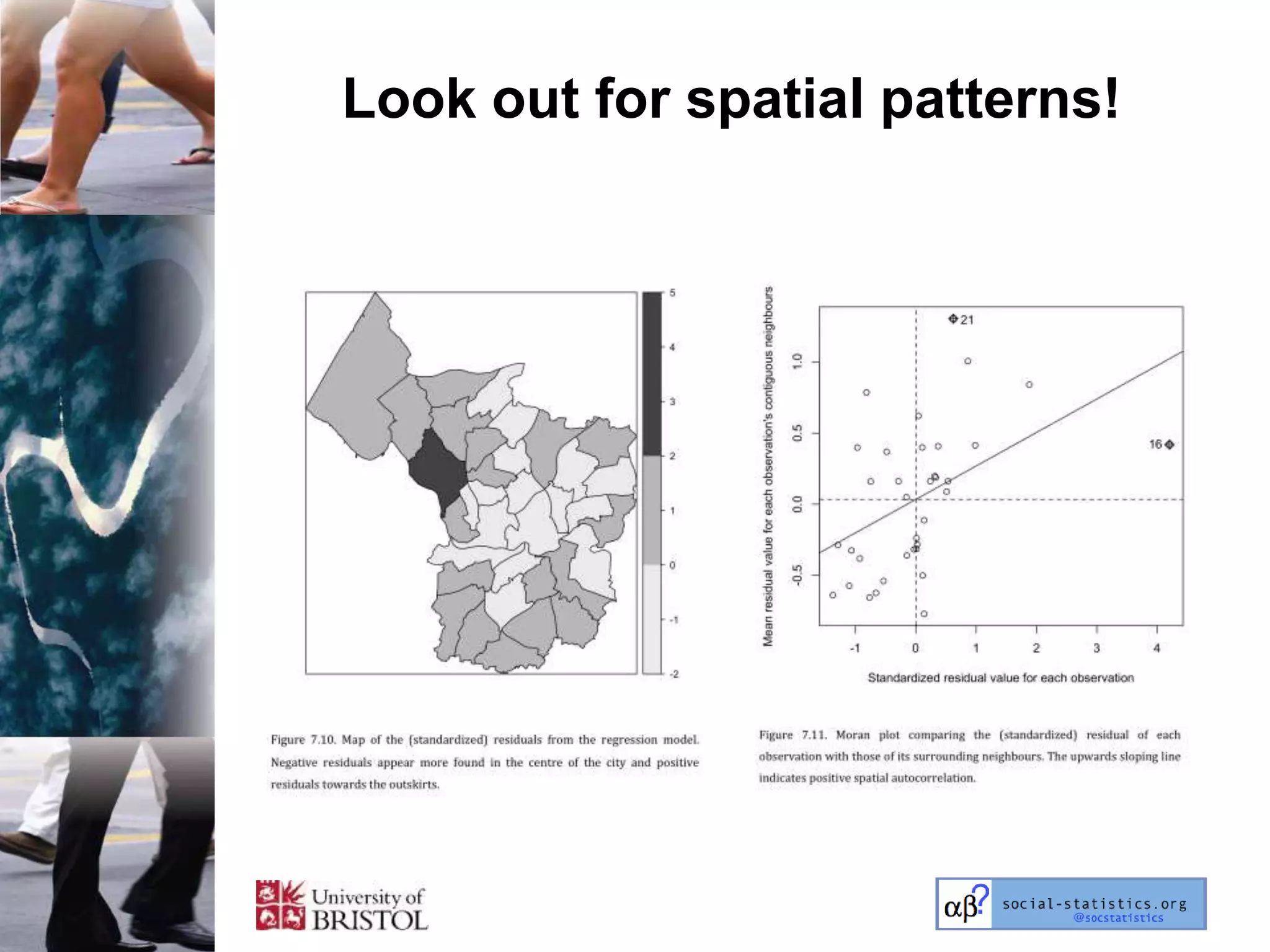 Look out for spatial patterns!
 