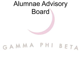 Alumnae Advisory
     Board
 
