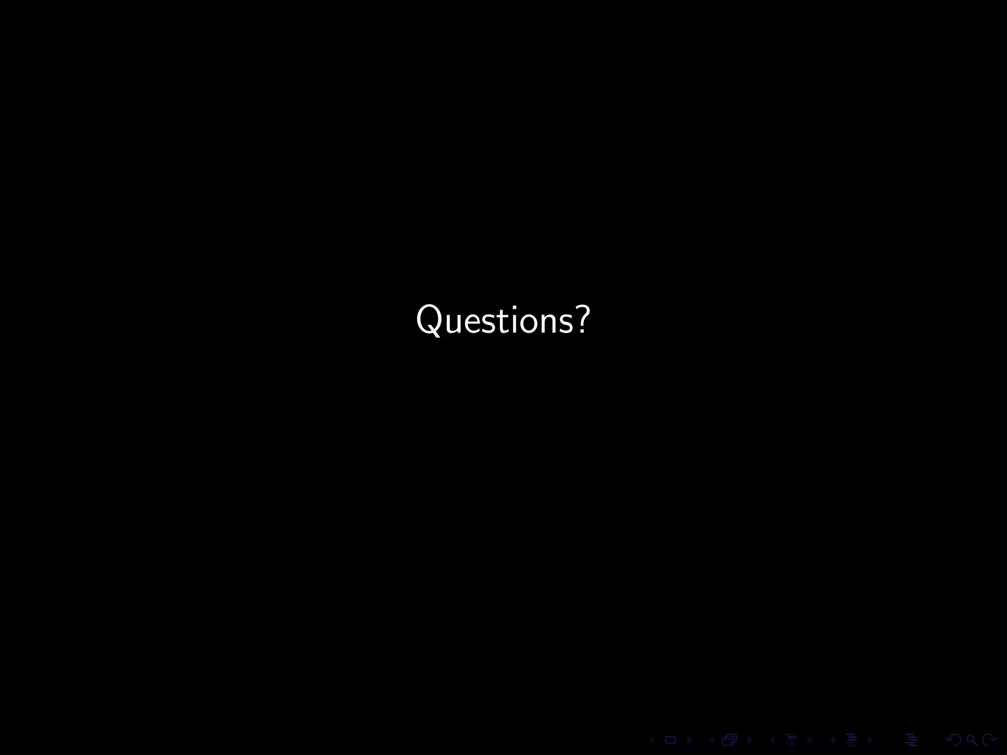Questions?
 
