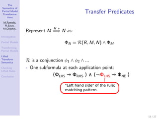 The Semantics of Partial Model Transformations