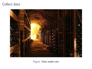 Collect data
Figure: Data needs care
 