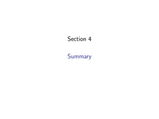 Section 4
Summary
 