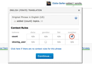 Linguistic Potluck: Crowdsourcing localization with Rails