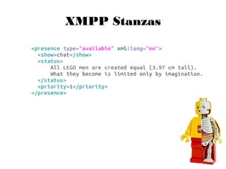 XMPP Stanzas
 