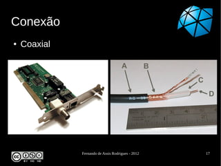 Conexão
●   Coaxial




              Fernando de Assis Rodrigues - 2012   17
 