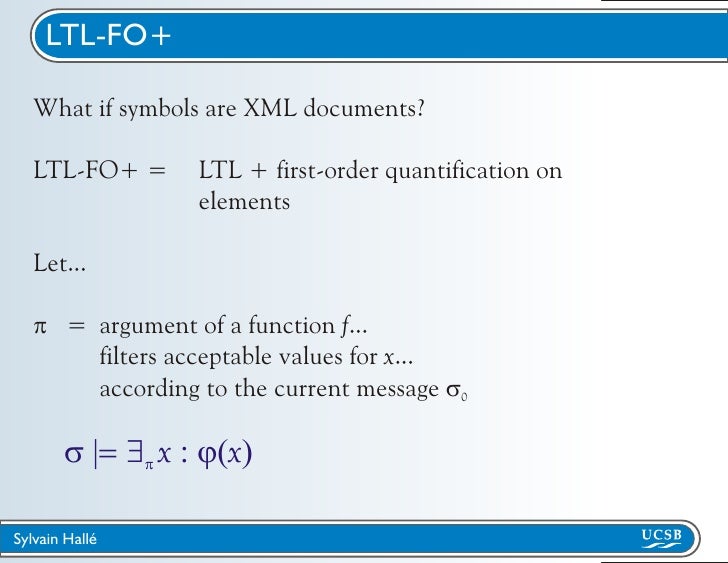 Runtime Monitoring Of A Quantified Temporal Logic Talk Unisa