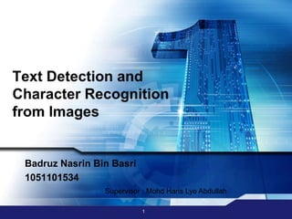Text Detection and Recognition | PPT