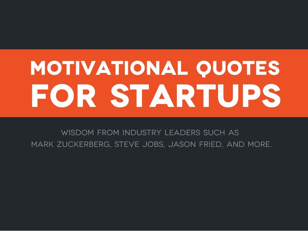 Motivational Quotes for StartUps