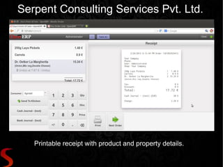 Serpent Consulting Services Pvt. Ltd.




   Printable receipt with product and property details.
 