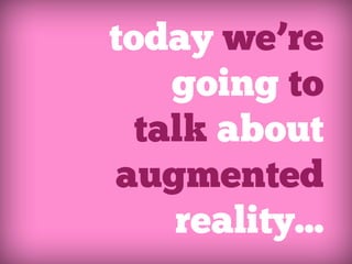 Augmented Reality in JavaScript | PDF