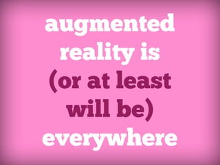 Augmented Reality in JavaScript | PDF