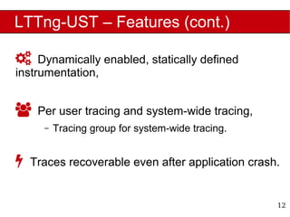 LTTng-UST: Efficient System-Wide User-Space Tracing | PDF
