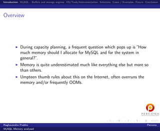 Feed me more: MySQL Memory analysed