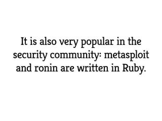 Ruby and the Cloud - Florian Gilcher @Cloud Developer Camp (English Version)