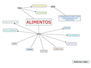 Mapas Conceituais - Alimantos Saudáveis - 4º ano 3
