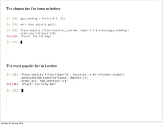 The closest bar I’ve been to before

The most popular bar in London

Sunday, 9 February 2014

 