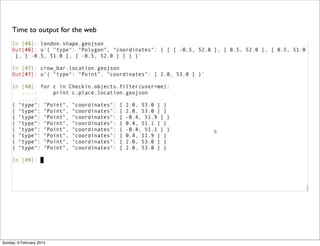 Time to output for the web

Sunday, 9 February 2014

 