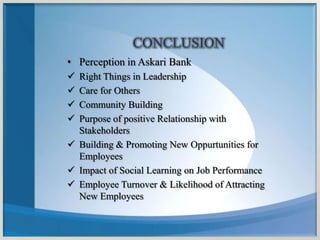 IMPACT OF ETHICAL LEADERSHIP ON EMPLOYEE PERFORMANCE WITH PERSPECTIVE ...