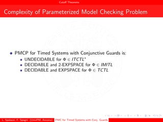 Parameterized Model Checking for Timed Systems with Conjunctive Guards