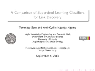 A Comparison of Supervised Learning Classi 