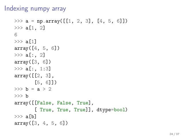 Numerical tour in the Python eco-system: Python, NumPy, scikit-learn