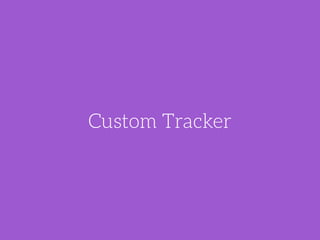 var tracker = new tracking.MyTracker(); 
! 
tracking.track('#video', tracker, { 
camera: true 
}); 
! 
tracker.on('track',...