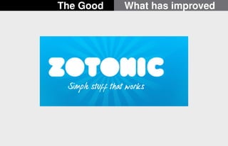 The Good What has improved 
21/22 
 