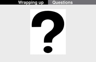 Wrapping up Questions 
22/22 
