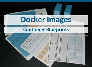 Docker Images
Container Blueprints
Source: homeinabox.blogspot.se
 