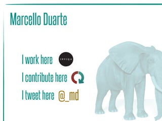 Iworkhere
Icontributehere
Itweethere @_md
MarcelloDuarte
 