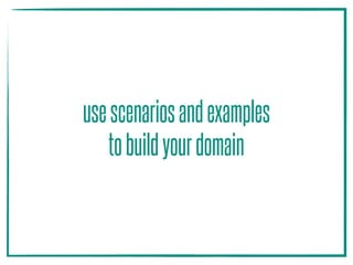 usescenariosandexamples
tobuildyourdomain
 