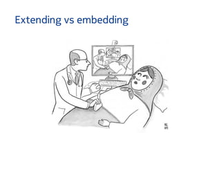 Extending vs embedding
 