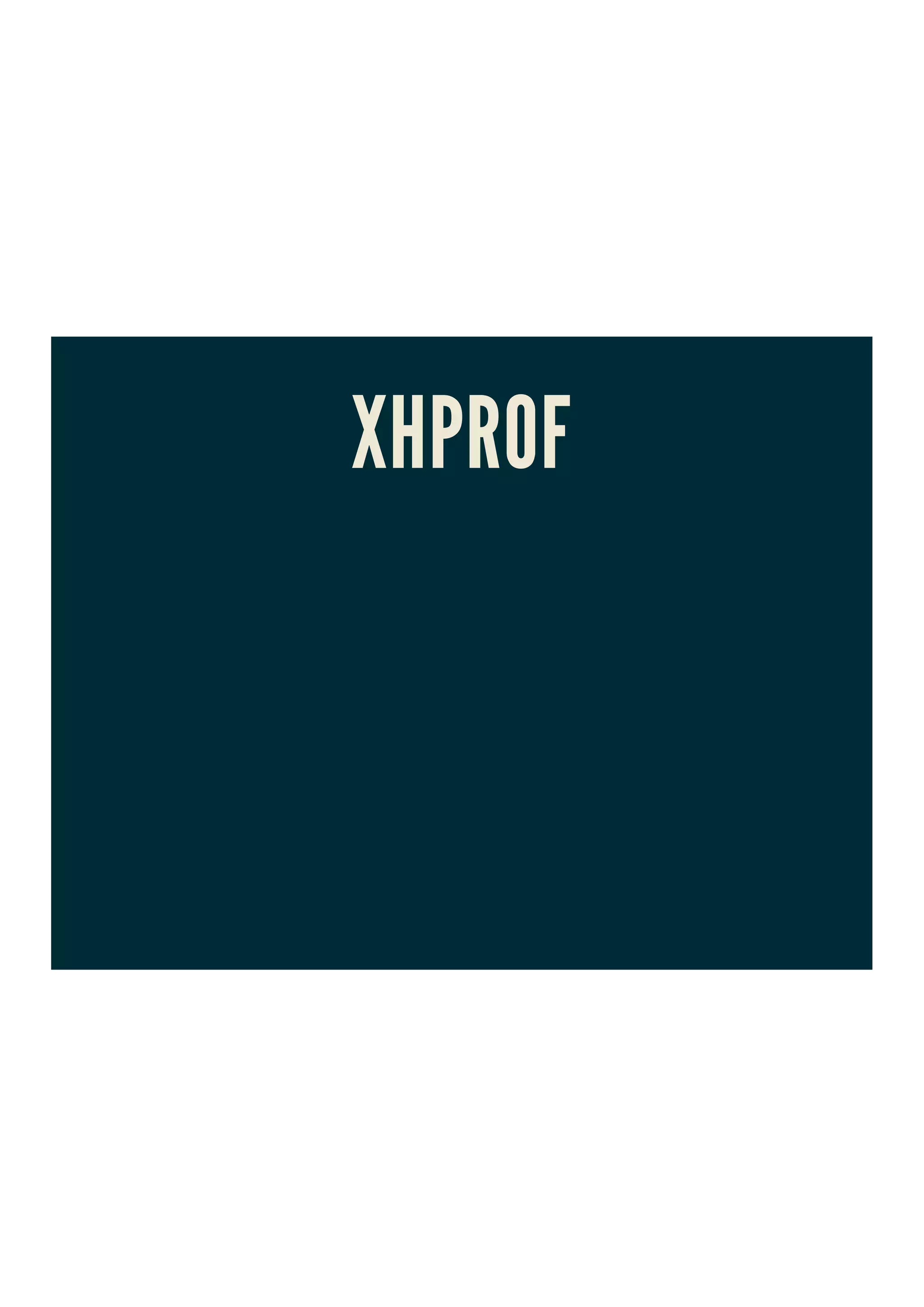 XHPROF
 
