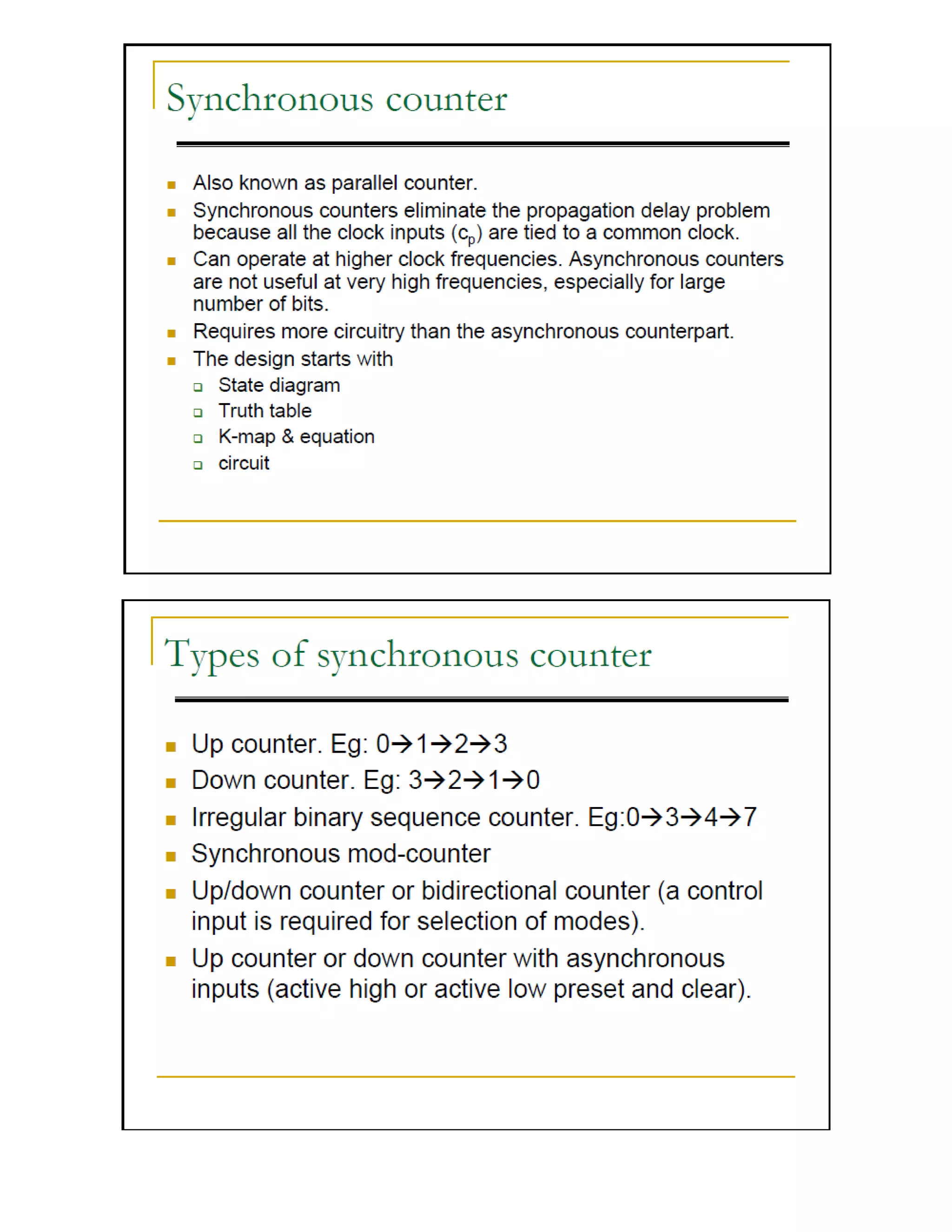 Counters In Digital Logic Design
