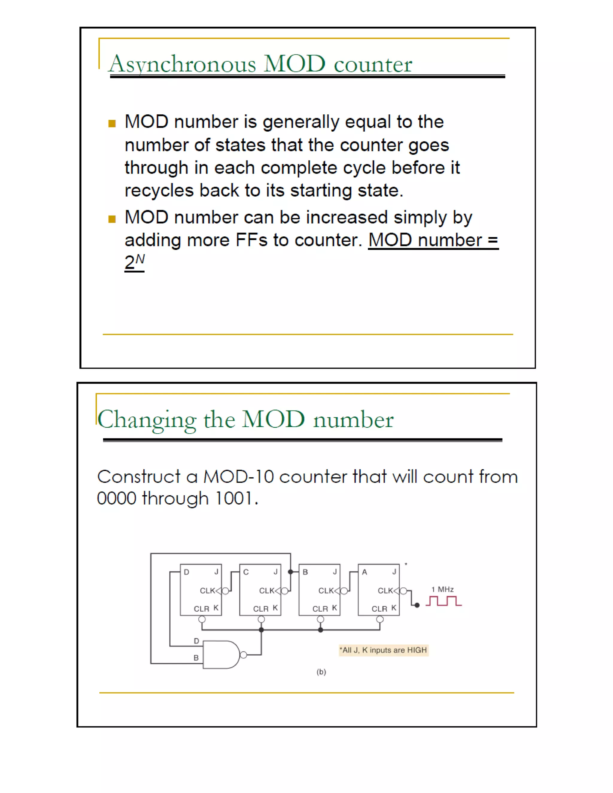 Counters In Digital Logic Design