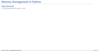 Memory Management in Python | PPT