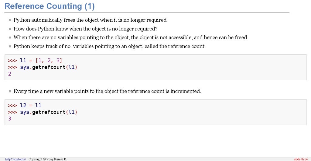 Memory Management in Python
