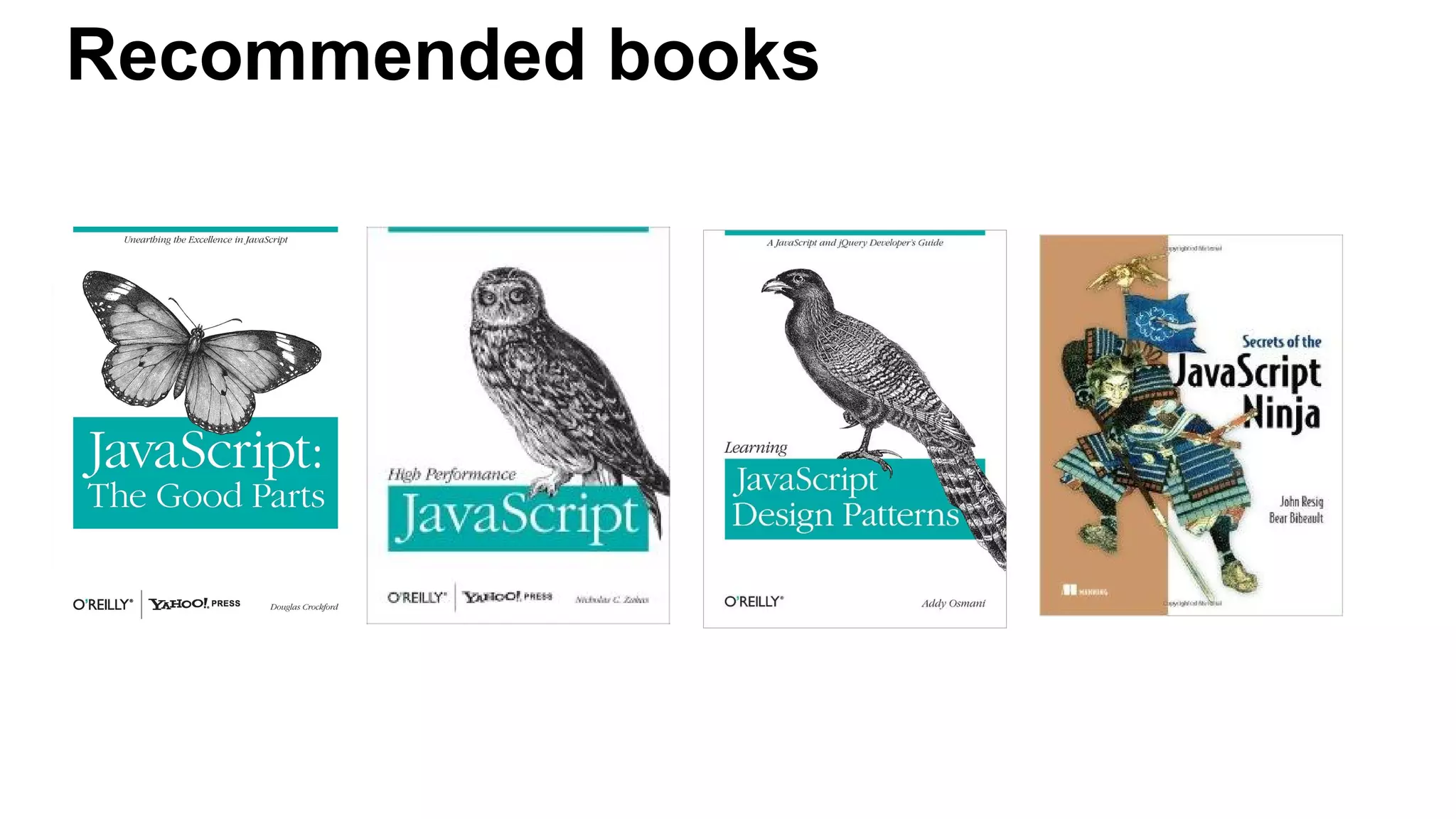 Recommended books
 