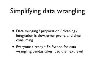 pandas: Powerful data analysis tools for Python | PPT