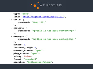 Introduction to WP REST API
THANKS
https://joind.in/15555
 