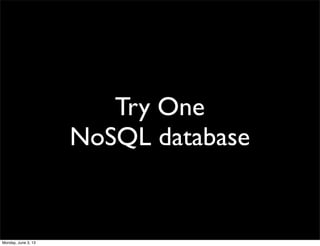 Introduction to NoSQL with MongoDB