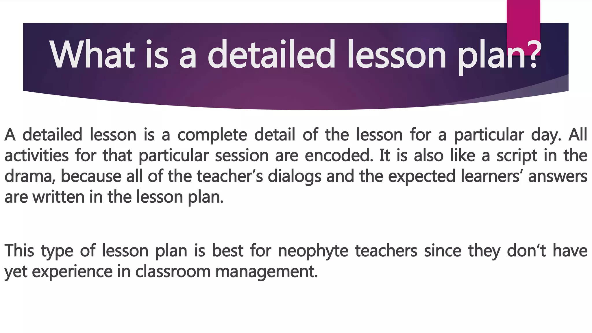 Lesson Planning | PPTX