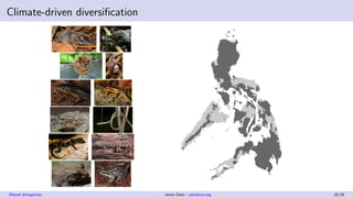 Climate-driven diversiﬁcation
Shared divergences Jamie Oaks – phyletica.org 25/35
 