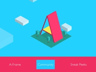 A-Frame Community Sneak Peeks
 