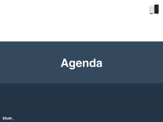 bluer_
Agenda
 