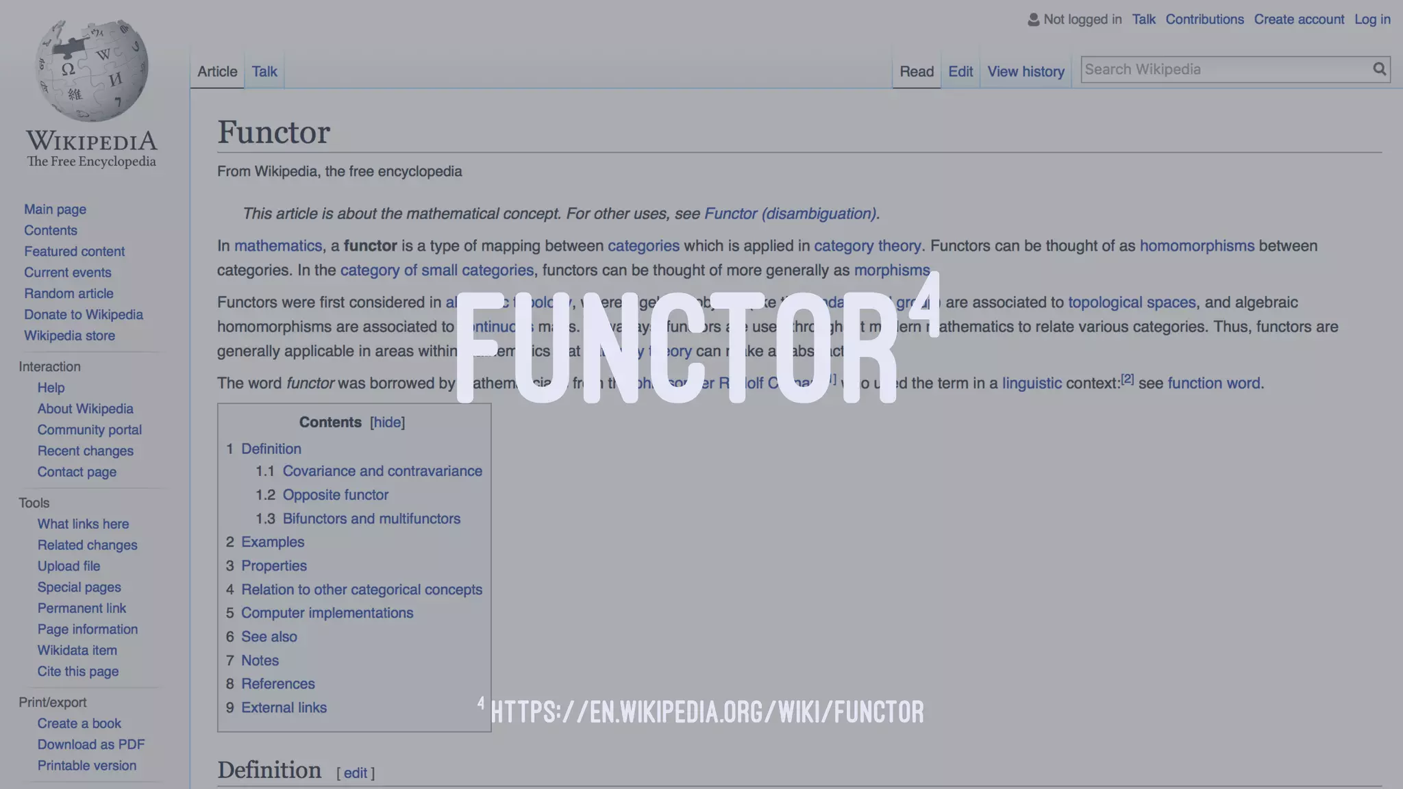 FUNCTOR4
4
https://en.wikipedia.org/wiki/Functor
 