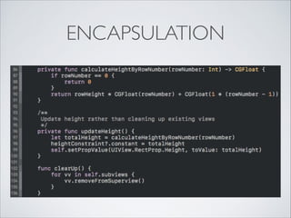 ENCAPSULATION
 