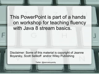 java 8 Hands on Workshop | PPT