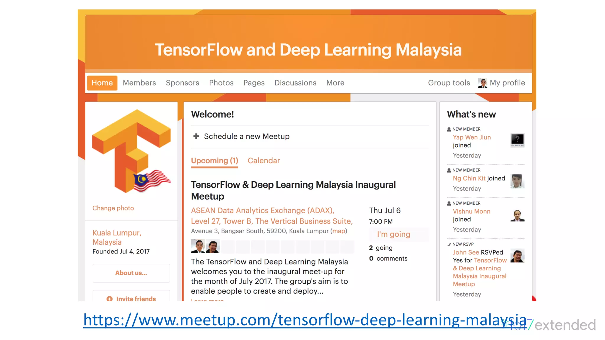 https://www.meetup.com/tensorflow-deep-learning-malaysia
 