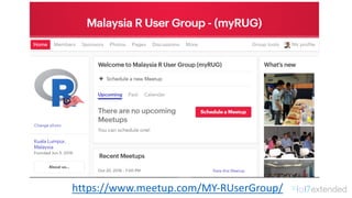 https://www.meetup.com/MY-RUserGroup/
 